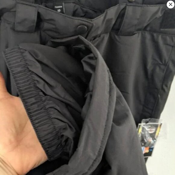 VERBIO Black Snow Ski Pants Winter Insulated Snowboard Suspenders Bib Outdoors - Picture 12 of 14